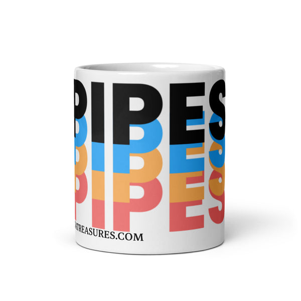 RNA PIPES White glossy mug